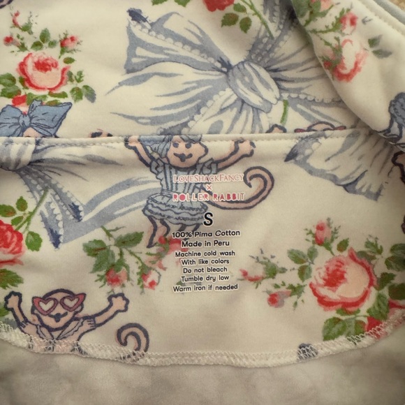 LoveShackFancy X Roller Rabbit - Long sleeve Polo Pajamas - Picture 2 of 4